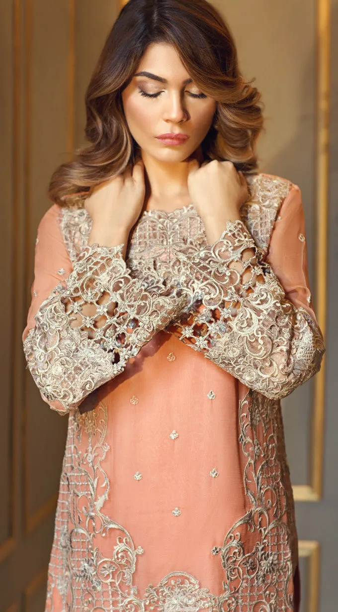 Anaya Festive Chiffon Collection 2017 – Misty Coral