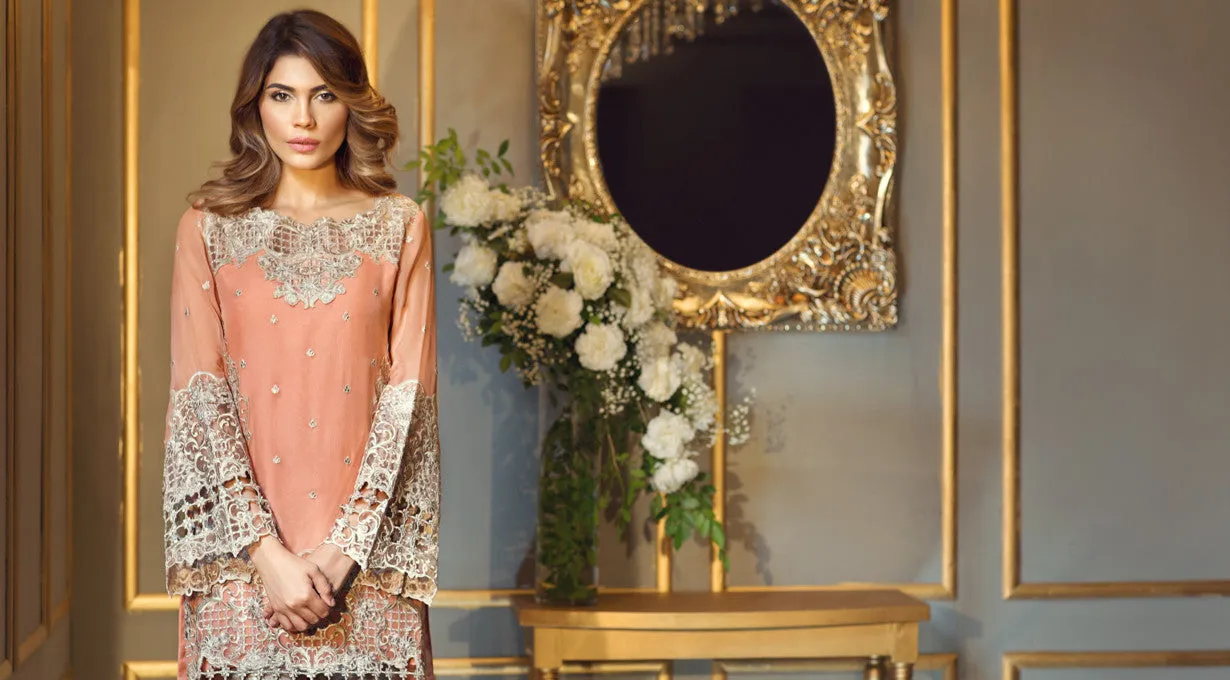 Anaya Festive Chiffon Collection 2017 – Misty Coral