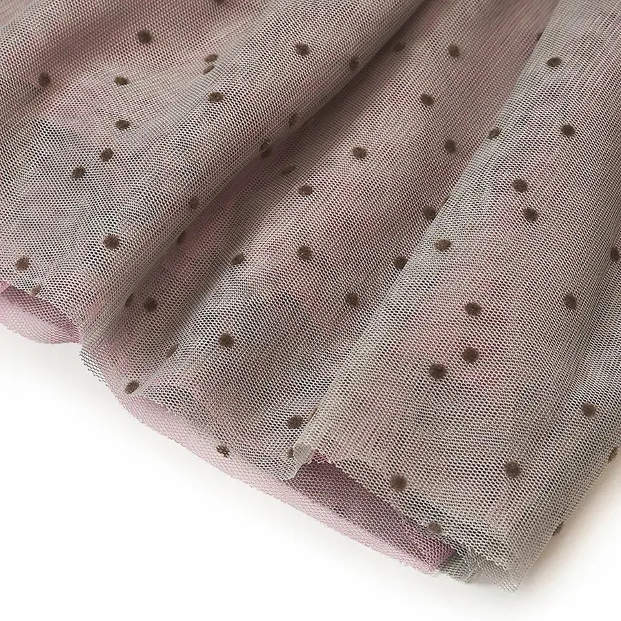Baby Girl Tulle Tutu Skirt Grey & Pink