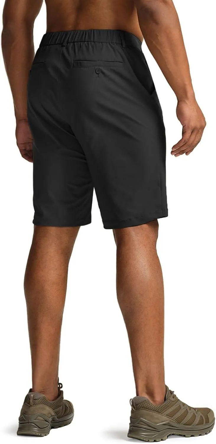 CQR Men's Quick Dry Stretch Hiking Cargo Shorts, Lightweight Water Resistant Tactical Casual, Golf & Outdoor with Pockets