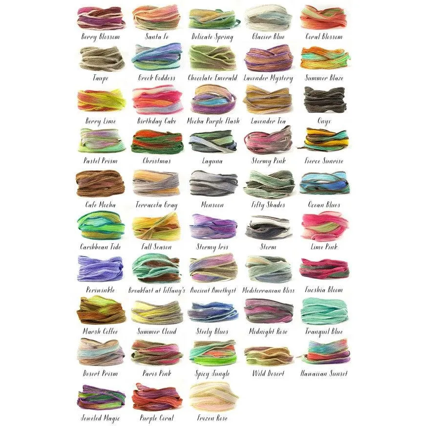 Crown Jewelry, Silk Wrap Bracelet