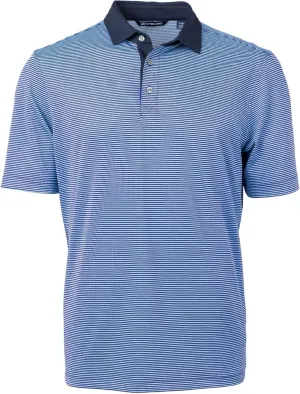 Cutter & Buck Virtue Eco Pique Micro Stripe Recycled Mens Polo