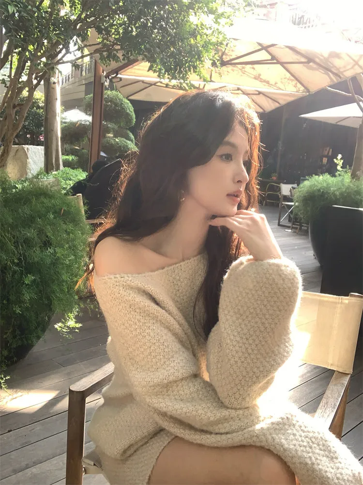[Dating] Knitted Sweater   Knitted Skirt Set