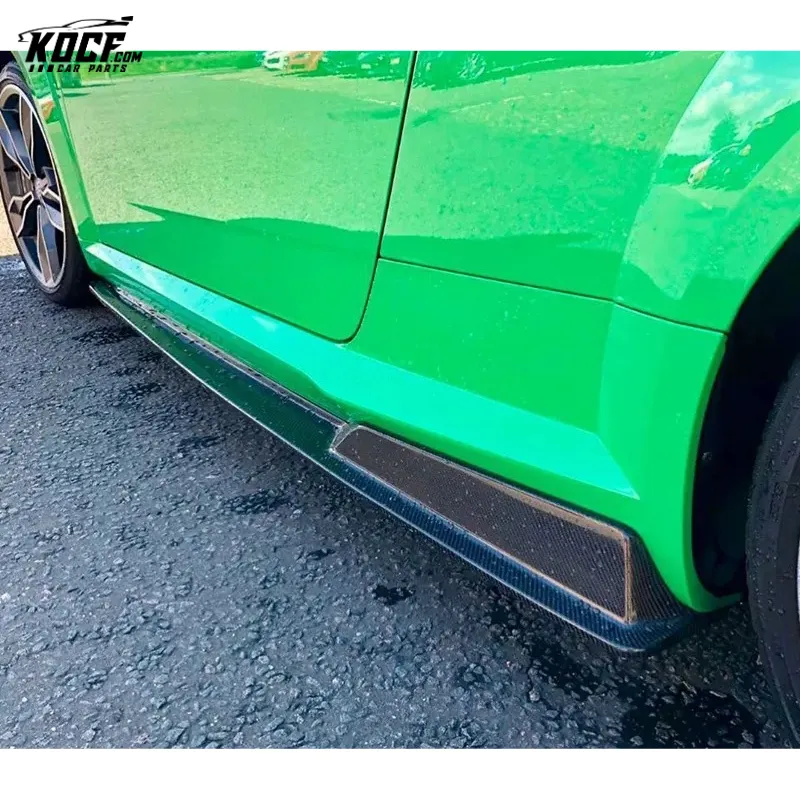 For 15-19 TTS/TTRS MK3 8S Audi Sports Style Carbon Fiber Body kit Side Skirts Extensions Add-on