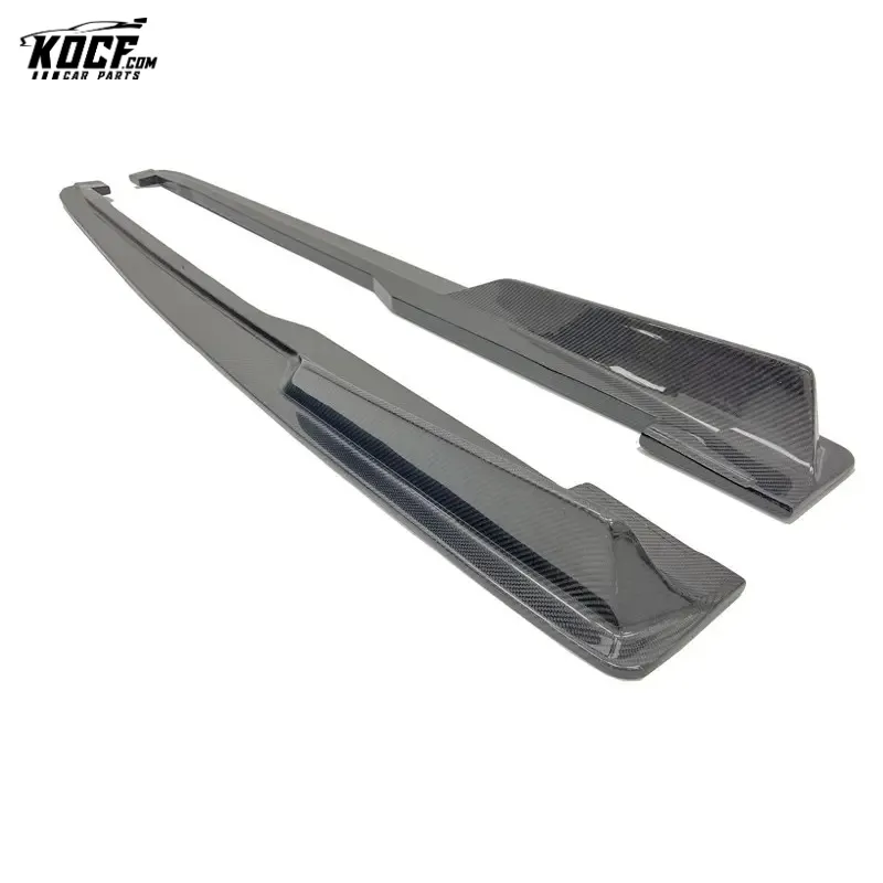 For 15-19 TTS/TTRS MK3 8S Audi Sports Style Carbon Fiber Body kit Side Skirts Extensions Add-on