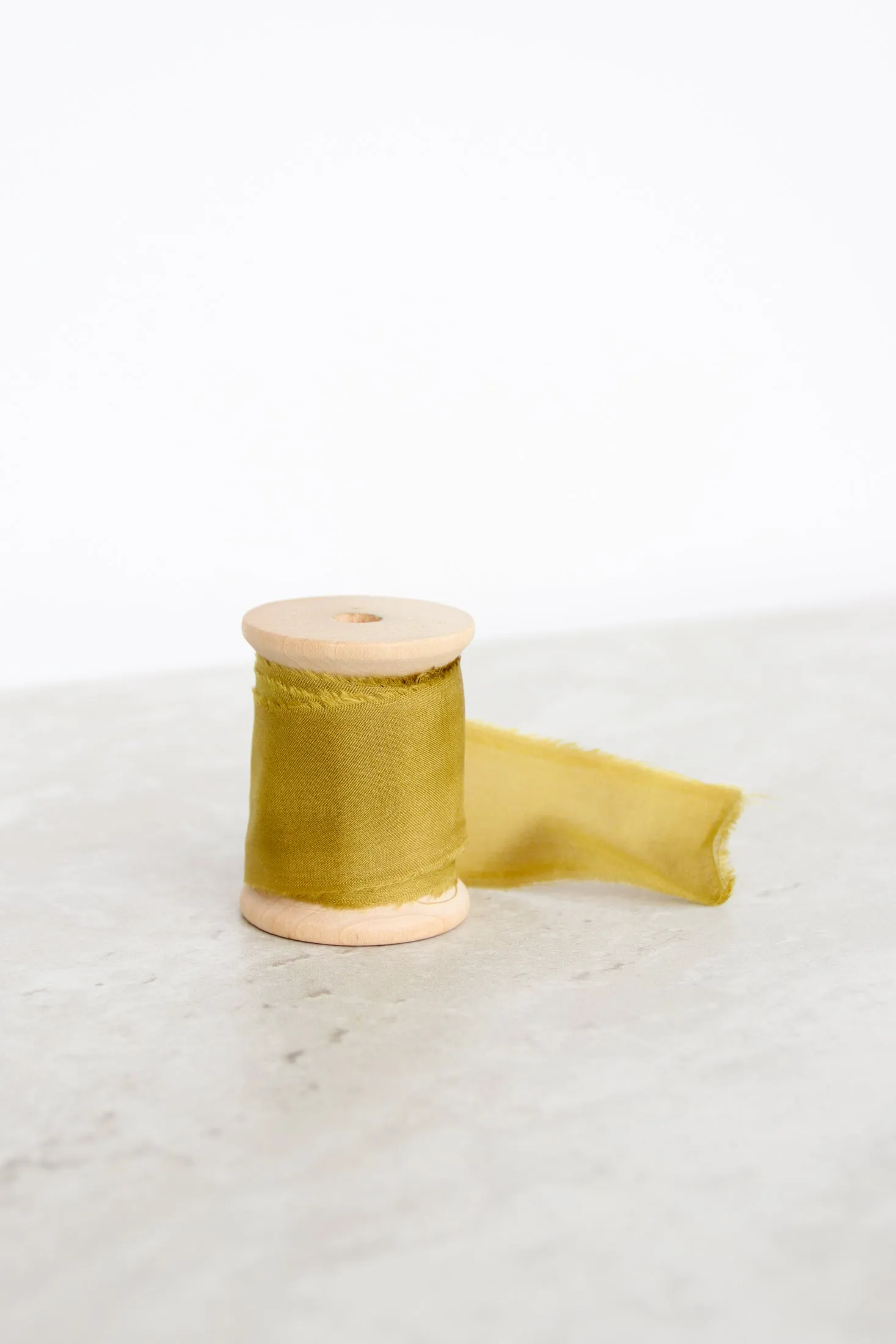 Gold Plant Dyed Silk Ribbon