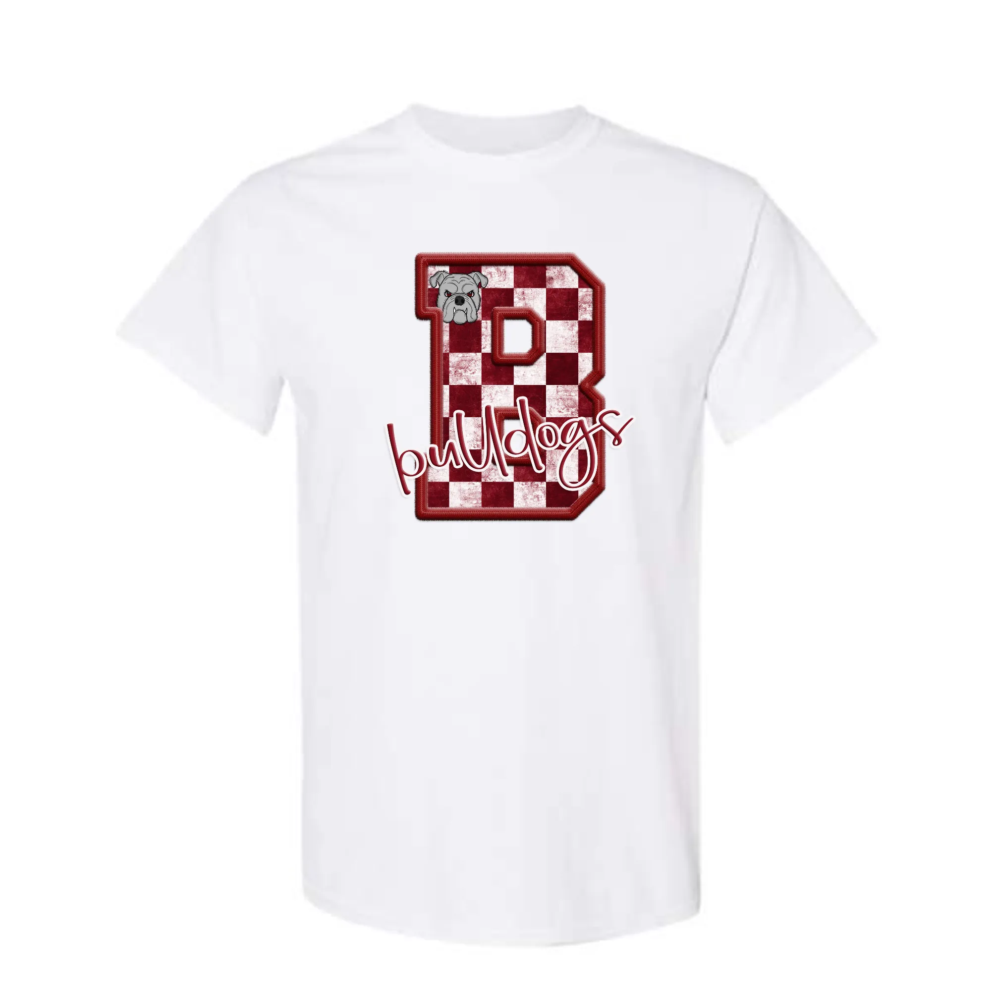 Grange Hall Bulldog Checkered B Shirt