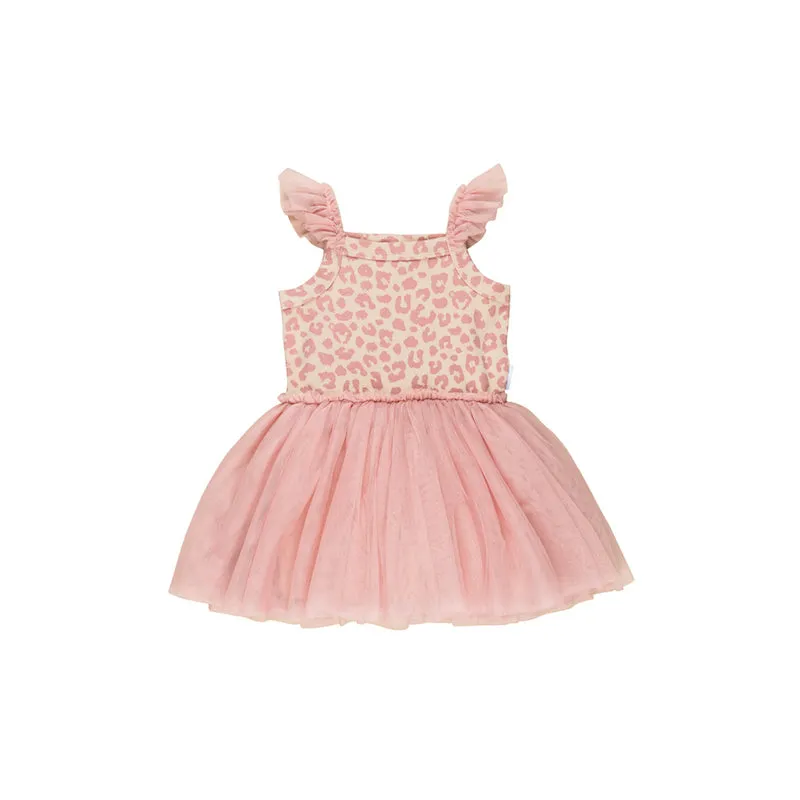 Huxbaby Peach Hux Frill Rib Ballet Dress