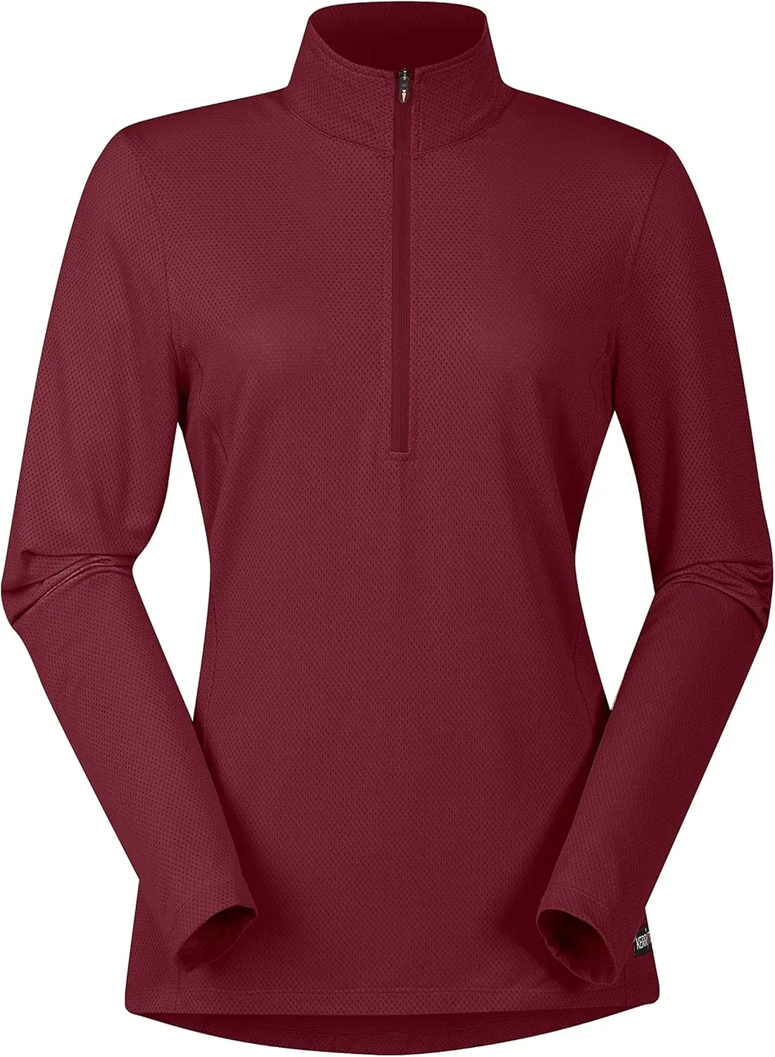 Kerrits Women's Ice Fil Lite Long Sleeve Shirt  Cooling Sun Protection Shirt for Horse Riding, Golf, Hiking