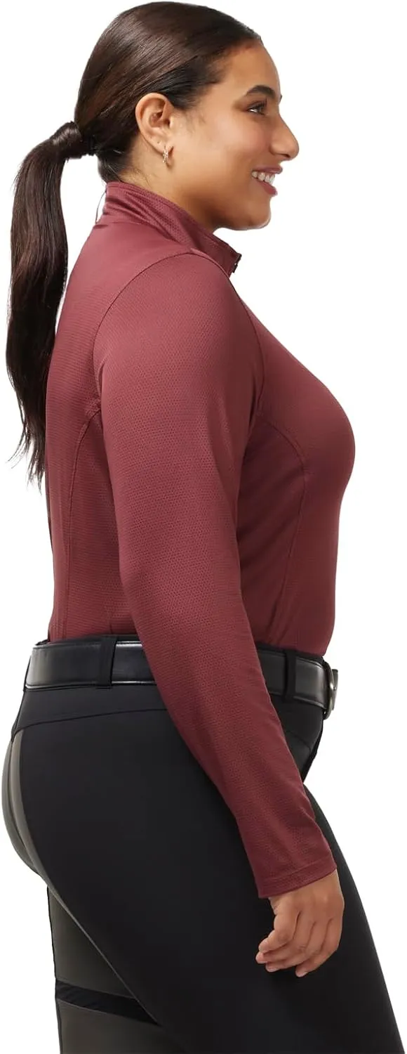 Kerrits Women's Ice Fil Lite Long Sleeve Shirt  Cooling Sun Protection Shirt for Horse Riding, Golf, Hiking