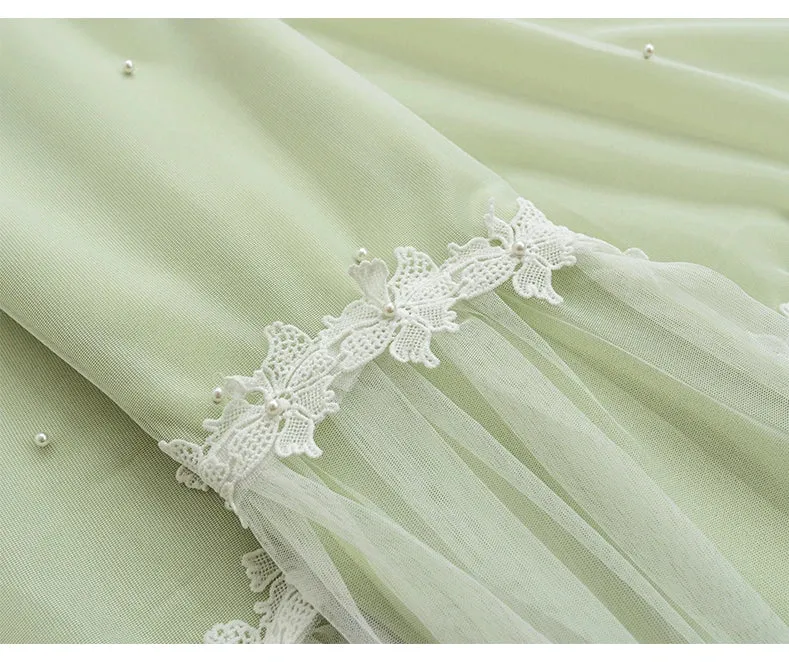 Korean Princess Curtains for Living Dining Room Bedroom Cloth Gauze Integration New  Luxury Girl Window Blackout Customize