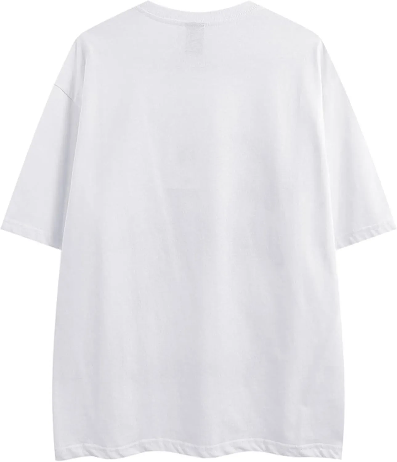 Men's Graphic Oversize Shirt Unisex Streetwear Casual Tunic Tops Loose Harajuku Aesthetic Tee Shirt