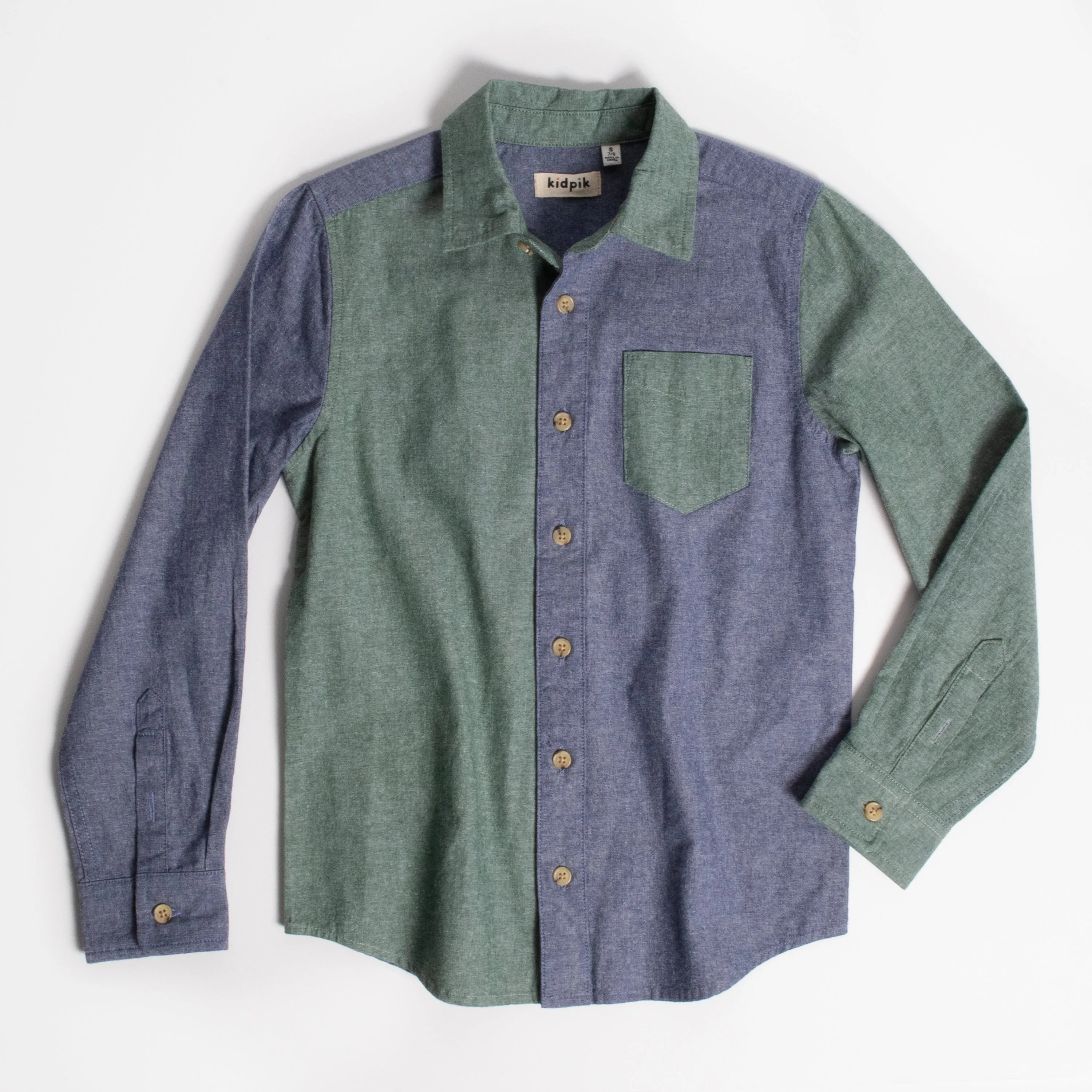 Mixed Color Block Shirt