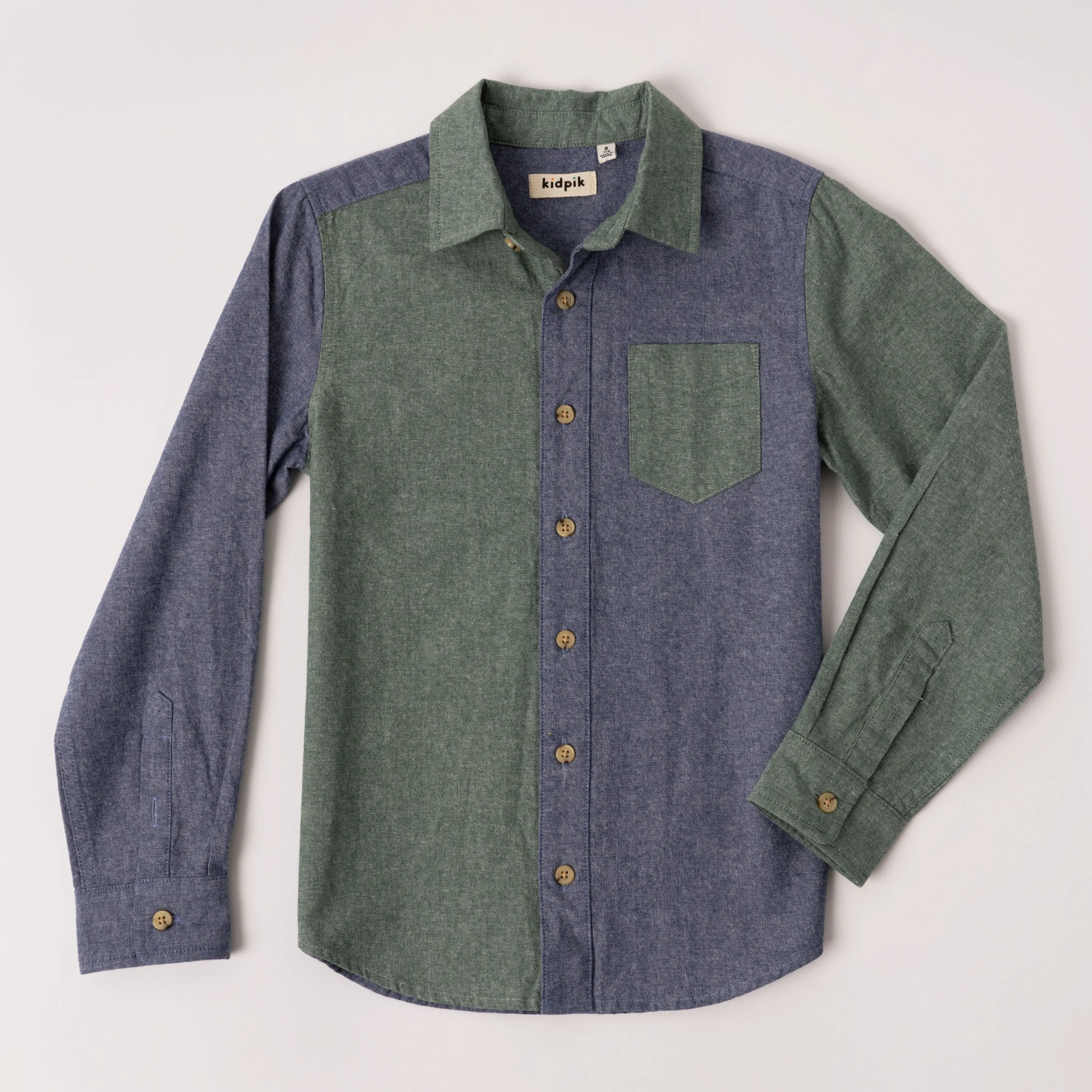 Mixed Color Block Shirt