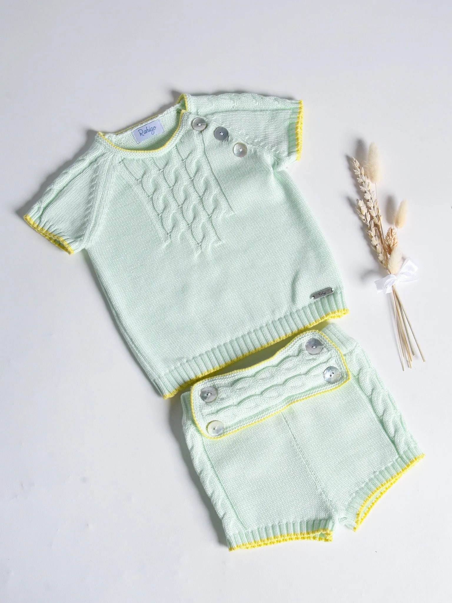 Rahigo Mint Green Knitted 2 piece set