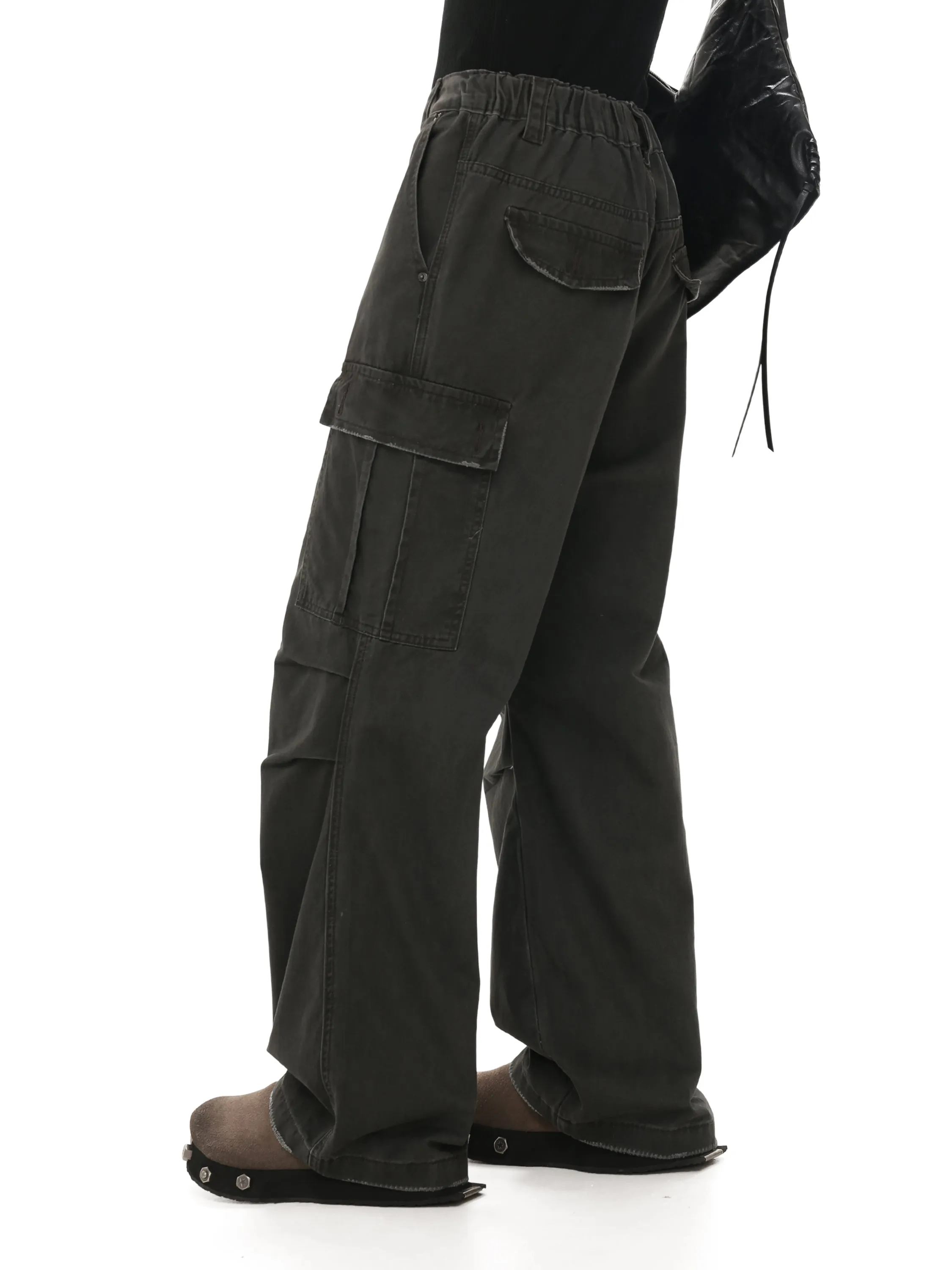 Retro Cotton Wide Leg Pants