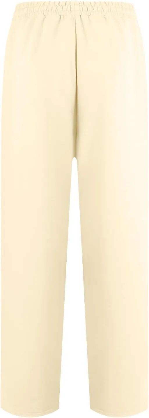 Straight Leg Sweatpants for Women Baggy Interior Drawstring Barrel Sweatpants Pull On Athletic Joggers with Pockets