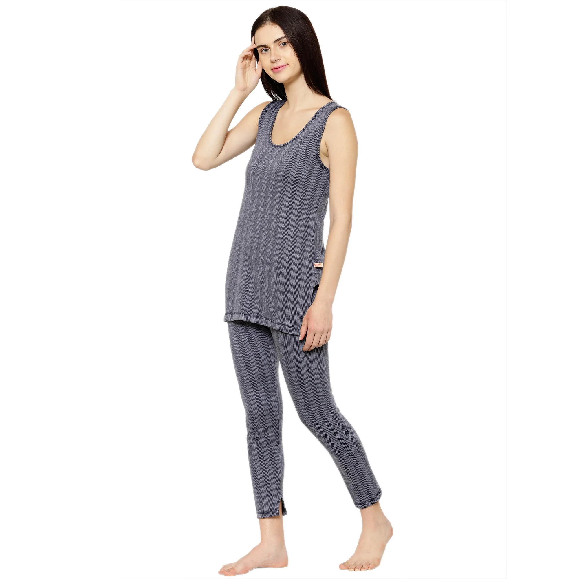 Vimal Jonney Blue Top - Bottom Set Thermal For Women's